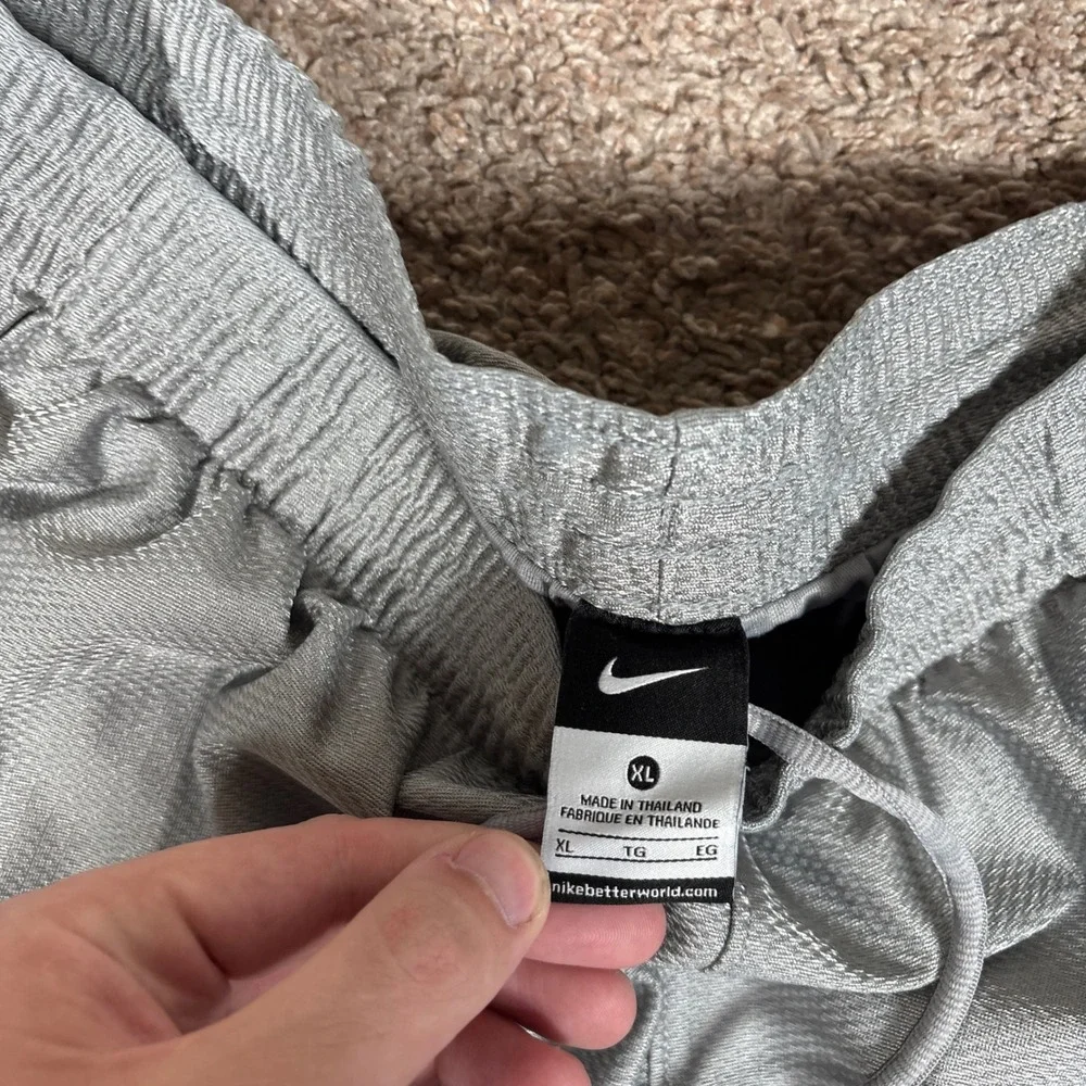 Nike Mens Basketball Shorts Grey Dazzle Shimmer Mesh Athletic Gym Training XL